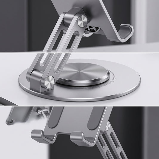 Adjustable Table Stand for Mobile & Tablet Foldable Anti-Slip Holder